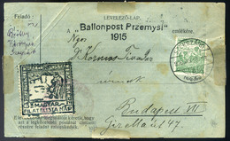 89584 1926. Przemysl Ballonposta Emlékrepülés Levelezőlap ,Szekszárd/ Przemysl Memorial Balloon Flight Postcard - Used Stamps