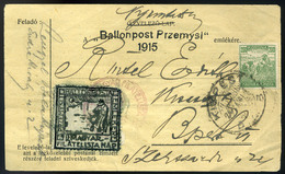 89585 1926. Przemysl Ballonposta Emlékrepülés Levelezőlap ,Kispest/ Przemysl Memorial Balloon Flight Postcard - Gebruikt