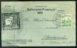 89589 1926. Przemysl Ballonposta Emlékrepülés Levelezőlap ,Alag/ Przemysl Memorial Balloon Flight Postcard - Used Stamps