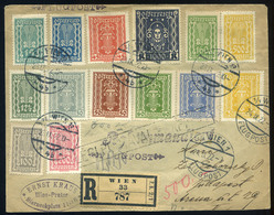 AUSTRIA 1922.09.24. Decorative, Recommended Aerial Letter Sent To Budapest - Lettres & Documents