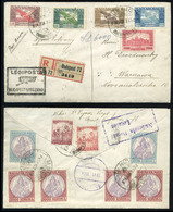 89708 BUDAPEST 1924 (14.dsz). Dekoratív, Ajánlott Nyomtatvány Budapest-Warszawa Irányító Bélyegzéssel ,Madonna-Parlament - Used Stamps