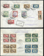 89731 BUDAPEST 1924. Ajánlott Légi Levél Svájcba Küldve ,Budapest-Zurich Légi Irányító Bélyegzéssel, Dekoratív Bérmentes - Used Stamps