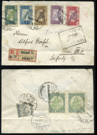 89710 BUDAPEST 1925. (15 Dsz) Ajánlott Légi Levél Bécsbe Küldve Madonna-Ikarusz-arató Bérmentesítéssel - Used Stamps