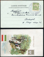 89692 1910. Képeslap , Budapest Repülő-Versenyek Bélyegzéssel, Szép Darab ! - Used Stamps