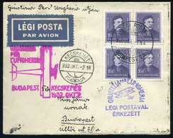 89525 1932 Giustizia Per L'Ungheria Alkalmi Légi Levél  Budapest > Kecskemét / Special Airmail Cover Budapest - Kecskemé - Gebruikt