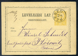 85551 SZERED 1871. Díjjegyes Levlap, Szép Bélyegzéssel - Used Stamps