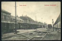89822 SZOLNOK 1910. Állomás, Régi Képeslap  /  SZOLNOK 1910 Station Vintage Picture Postcard - Hungary