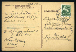 89879 GÖDÖLLŐ 1933. Képeslap, Jamboree , Cserkész Bélyegzéssel Nográdszakálra Küldve  /  GÖDÖLLŐ 1933 Vintage Picture Po - Used Stamps