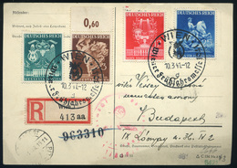 89977 NÉMETORSZÁG 1941. Ausztria, Wien Ajánlott Levelezőlap Budapestre Küldve  /  GERMANY 1941 Vienna P.card To Budapest - Covers & Documents