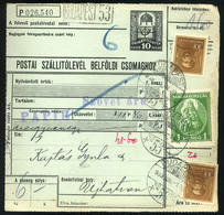 90030 BUDAPEST 1933. Csomagszállító Madonna-Arcképek Hatvanba Küldve - Used Stamps