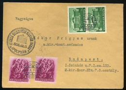 90049 IPOLYSÁG 1938. Visszatérés Levél, Budapestre Küldve - Gebruikt