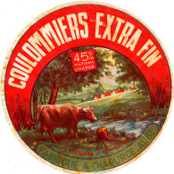 J C O 304 / ETIQUETTE DE FROMAGE - COULOMMIERS  FABRIQUE A CHAOURCE (AUBE) - Cheese