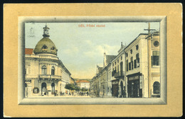 90059 DÉS 1912. Főtér, üzletek, Régi Képeslap - Hungary