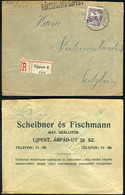 89999 BUDAPEST 1914. Ajánlott , Céges Levél Vasúti Bélyegzéssel Salzburgba Küldve - Used Stamps