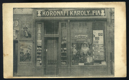 90158 SZÉKESFEHÉRVÁR 1910-15. Cca. Koronafi Károly Fodrászterme, Régi Képeslap  /  SZÉKESFEHÉRVÁR Ca 1910-15 Koronafi Ká - Hungary