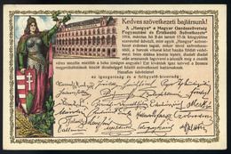 90147 1916. Hangya Szövetkezet , Ritka Címeres Képeslap  /  1916 Hangya Shop Rare Coat-of-arms Vintage Picture Postcard - Hongarije