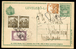 90254 BUDAPEST 1921. Kiegészített, Infla Díjjegyes Lap, Eszperantó írással Hollandiába Küldve - Used Stamps