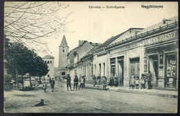 90399 NAGYBICCSE / Bytča 1918. Régi Képeslap, üzletek - Hungary