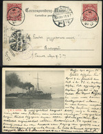 CHINA AUSTRIA NAVY  Chefoo S.M.S. Aspern Postcard To Hungary. Fine! - Covers & Documents