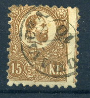 90363 ORAVICA 1871. Kőnyomat 15kr - Gebruikt