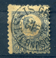 90370 SISSEK 1875. 25kr Szép Bélyegzés - Used Stamps