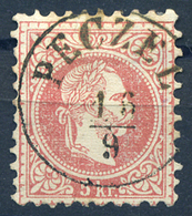 90351 PÉCEL 1867. 5kr,szép Bélyegzés - Gebruikt