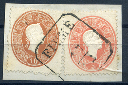 90355 FIUME 1861. 10+5kr Szép Bélyegzés - Used Stamps