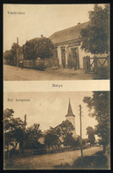 90402 BÁTYÚ  1910. Cca. Régi Képeslap, állomás, üzlet - Hongrie