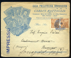 BRAZIL 1926. Decorative Letter Sent To Budapest - Covers & Documents
