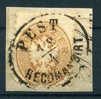 90338 PEST RECOMANDIRT 1864 15kr Szép Bélyegzés - Used Stamps