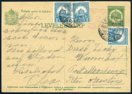 90467 BUDAPEST 1930. Kisegítő, Kiegészített Francotyp Díjjegyes Lap Ausztriába Küldve - Used Stamps