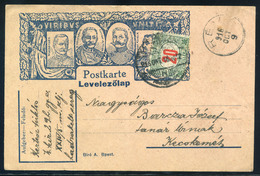 90464 RÉV 1916. I.VH Grafikus Tábori Posta Levelezőlap Kecskemétre Küldve, Portózva - Used Stamps