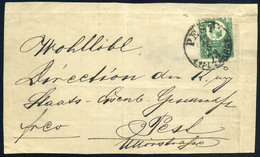 90463 PEST 1873. Helyi Levél Előoldal, Réznyomat 3 Kr-ral, Szép. - Used Stamps