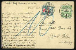 90476 BUDAPEST 1914. Képeslap Svájcba Küldve, Portózva (hogy Miért? ) - Used Stamps