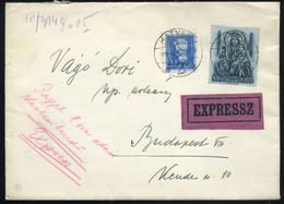 90488 HATVAN 1938. Expressz Levél , Azonos Címletű Szent István-Arcképek Bérmentesítéssel, "Reggel 8 Után Kézbesítendő" - Used Stamps