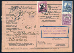 1932. Ausztria, M. Kir. Követség , Tértivevény Zalaegerszegre Küldve, érdekes!  /  1932 Austria Hun. Roy. Embassy - Brieven En Documenten