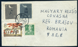 CHINA 1964 Airmail Front Of Cover  To Romania - Brieven En Documenten