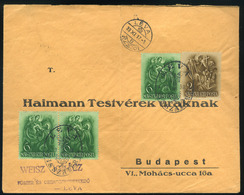 90545 LÉVA 1938. Levél, Visszatért Bélyegzéssel Budapestre  /  LÉVA 1938 Letter Military Pmk To Budapest - Used Stamps