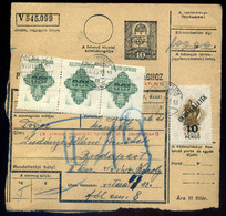 61350 BESENYŐSZÖG 1946. Inflációs Bérmentesítésű Csomagszállító Budapestre Küldve  /  BESENYŐSZÖG 1946  Infla. Franking  - Used Stamps