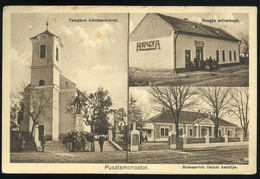 90630 PUSZTAMONOSTOR 1928. Régi Képeslap - Hungary