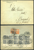 75013 MISKOLC 1923. . Dekoratív, Inflációs, Céges Levél Budapestre Küldve, Grossmann  /  MISKOLC 1923 Decorative Infla,  - Used Stamps