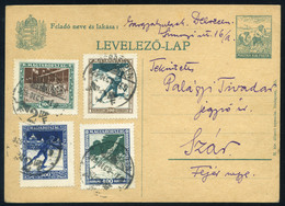 75016 DEBRECEN 1925. Sport Bélyegek Köznapi Díjjegyes Levlapon Szárra Küldve, Ritka Darab!  /  DEBRECEN 1925 Sport Stamp - Covers & Documents