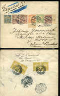 78377 BUDAPEST 1900. Dekoratív Expressz Levél 10 Bélyeges Bérmentesítéssel Wienerneustadt-ba Küldve, Látványos érdekes D - Used Stamps