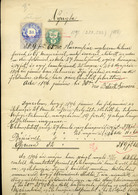 68273 ADA 1896. Nyugta  3Ft 75kr  Okmánybélyeggel  /  ADA 1896 Receipt 3 Ft 75kr Stamp Duty - Lettres & Documents