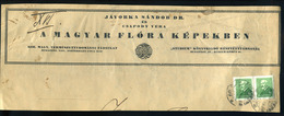 90761 BUDAPEST 1935. Magas Súlyfokozatú Nyomtatvány Előlap Arcképek 2*6f-rel   /  BUDAPEST 1935 High Weight Print Front  - Used Stamps