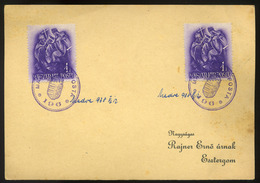 90780 MEDVE / Medveďov 1938. Levelezőlap , Kisegítő Gumi Bélyegzéssel  /  MEDVE 1938 P.card Escort Rubber Pmk - Gebruikt