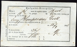 SLOVAKIA , HUNGARY SCHMOELNITZ / SZOMOLNOK 1865. Régi Feladó Vevény Régi Feladó Vevény - ...-1867 Voorfilatelie