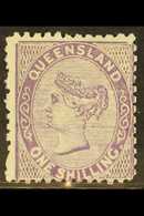 QUEENSLAND 1879-81 1s Pale Lilac Watermark W 6, SG 145, Fine Mint, Very Fresh. For More Images, Please Visit Http://www. - Other & Unclassified