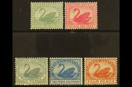 WESTERN AUSTRALIA 1885-93 Complete Set To 4d, SG 94/98, Fine Never Hinged Mint, Very Fresh. For More Images, Please Visi - Altri & Non Classificati