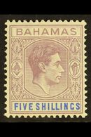 1938-52 5s Lilac & Blue Thick Paper, SG 156, Never Hinged Mint With Usual Streaky Gum & Striking Appearance! For More Im - Other & Unclassified